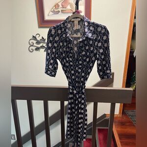 Laundry Navy Wrap Dress Size 6 #104